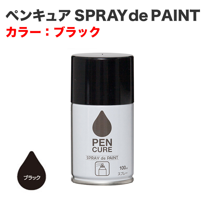 ペンキュア SPRAY de PAINT 100ml ブラック